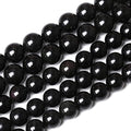 45PCS 8mm AAA Natural Black Obsidian Stone Beads Gemstone Round Loose Beads for Jewelry Making DIY Bracelet Necklace 15" Inch