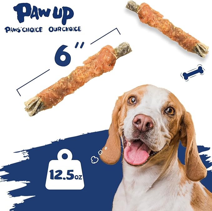 Dog Treat Chicken Wrapped Cod Skins, Fish Chews Rolls for Medium Dogs, Healthy, Rawhide-Free, 12.5 oz-PurrikoPets