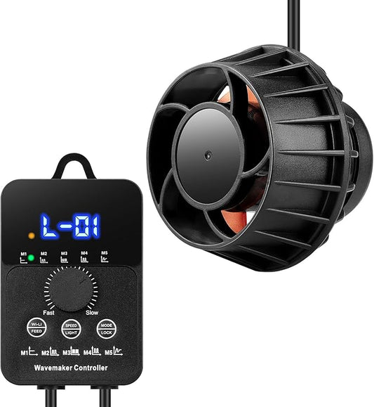 3400GPH Aquarium Wave Maker DC24V Power head with Magnetic Mounting,Wavemaker with Controller for 100-200 Gallon Fish Tanks-PurrikoPets