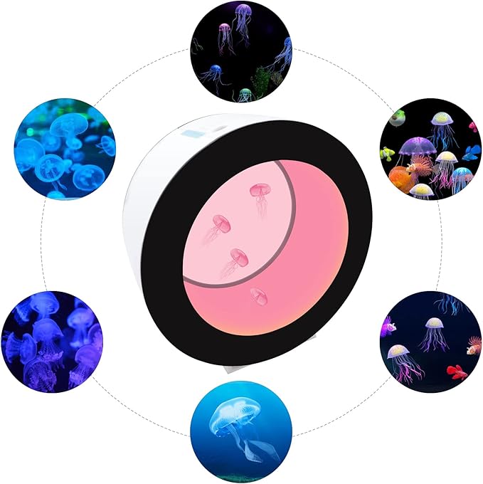 4.8Gal Jellyfish Aquarium Fish Aquarium with Water Circulation and Intelligent Filtration System, 16 Colors and 4 Light-Changing Effects Fish Tank Without Aquarium Water Chiller-PurrikoPets