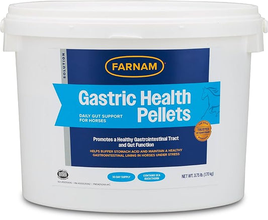 Farnam Gastric Health Pellets, Daily Gut and Digestive Health Supplement for Horses Helps Maintain a Healthy Gastrointestinal Tract and Gut Function-PurrikoPets