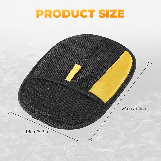 Electrostatic Gloves Pet Hair Removal Glove for Cats & Dogs, 2025 New Pet Hair Remover Glove for Couch, Furniture, Carpet, Curtain, Washable Reusable Animal Fur Removal Tool (2PCS)-PurrikoPets