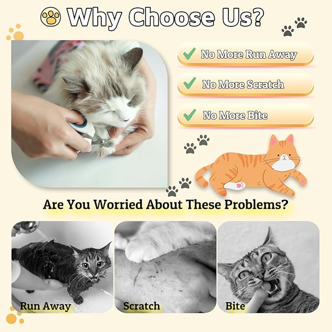 31.5" Cat Wrap for Grooming-Premium Cat Grooming Wrap Cat Restraint for Nail Clipping, Self-Adherent Soft Cat Blanket to Wrap Cat Anti-Scratch Anti-Escape Grooming Bag (Pink, XXL)-PurrikoPets