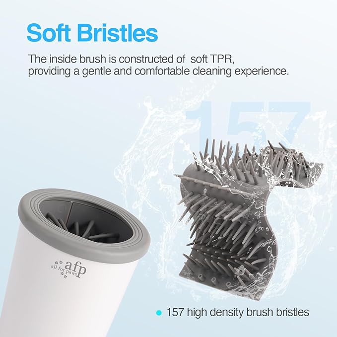 ALL FOR PAWS Low Noise Automatic Dog Paw Cleaner Electric Dog Paw Washer Cup for Dog Muddy Claws, USB Rechargeable Pet Foot Washer for Small and Medium-Sized Dogs-PurrikoPets