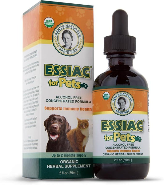 Essiac for Pets | USDA Organic | Daily Drops for Immune Support and Longevity | Pre-Measured Dropper | Alcohol Free Concentrated Formula | 2oz (59ml)-PurrikoPets