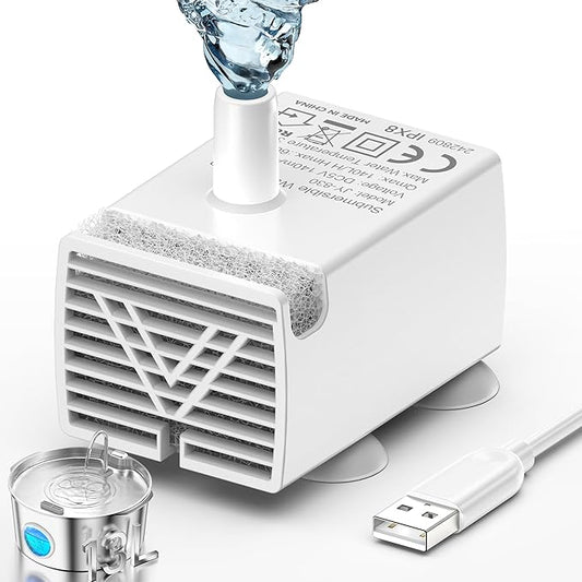 3.4Gal Dog Water Fountain for Large Dogs, Extra Large Stainless Steel Pet Water Fountain, Round Dog Water Bowl Dispenser with Metal Handle, Water Level Window for Multi Pet Home(Water Pump)-PurrikoPets