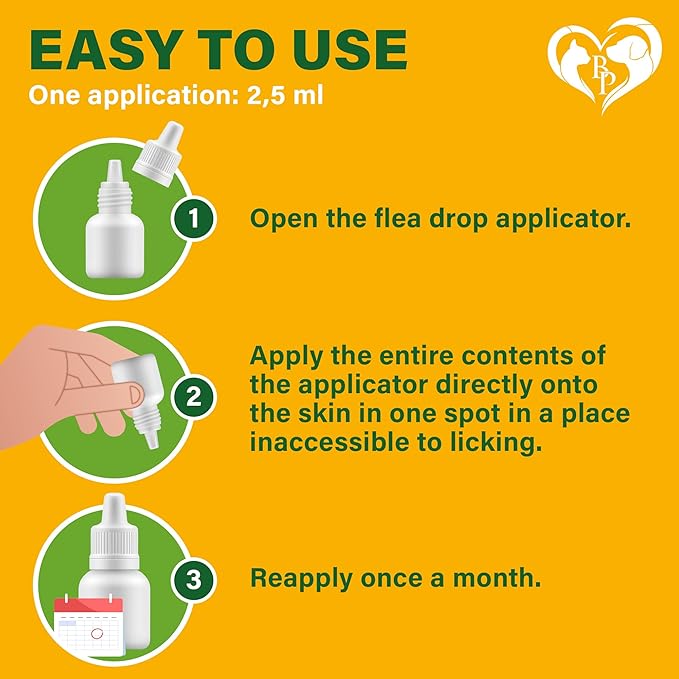 Flea and Tick Prevention for Small Dogs & Cats, Rabbits - Natural Flea Treatment & Pest Control - Topical Flea & Mosquito Repellent for Puppy and Kitten - All Pets-PurrikoPets