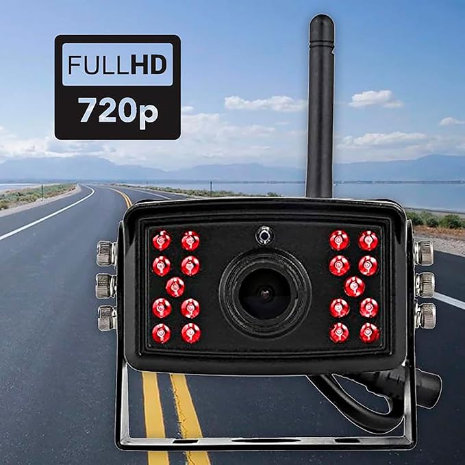 FalconEye Electronics 2nd Generation 200-300Ft Wireless Range Backup Camera for Trucks, Fleets. HD, 7inch LCD (1 Cam System)-PurrikoPets