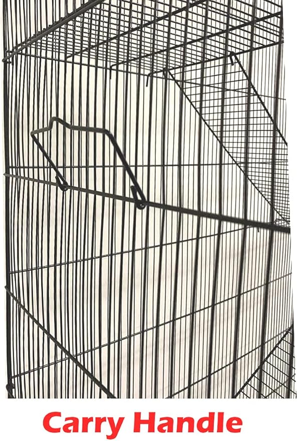 Extra Large 4-Floors with Tight 3/8-Inch Bar Spaing for Ferret Chinchilla Sugar Glider Rats Mice Hamster Gerbil Squirrel Rodent Degu Dagus Small Animal Critter Cage-PurrikoPets