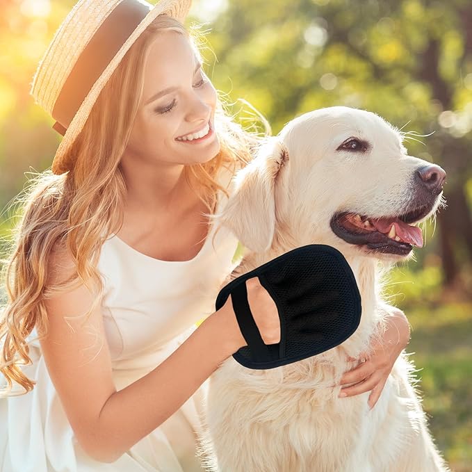 Electrostatic Pet Hair Removal Glove, Reusable Static Removal Gloves for Pets Hair, Versatile Pet Grooming Gloves for Couch, Furniture, Carpet, Car Seat-PurrikoPets