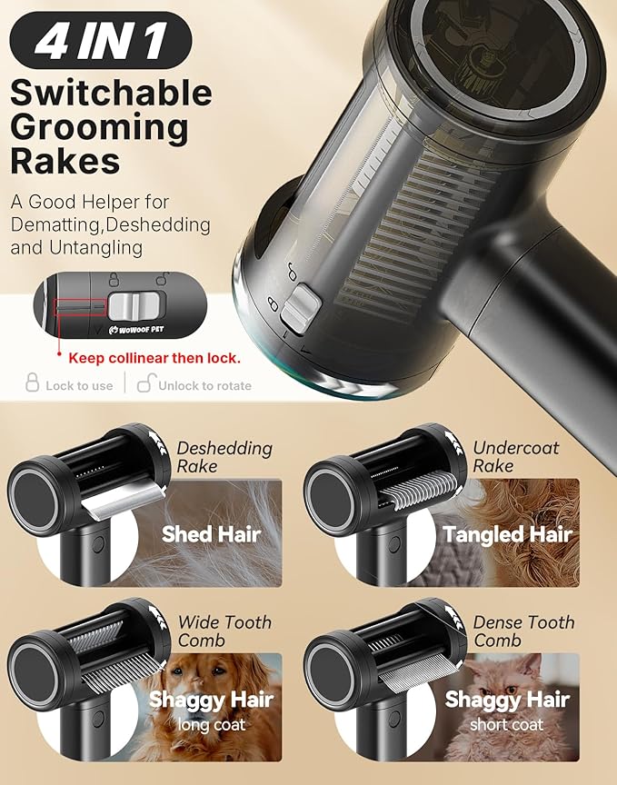 5-in-1 Cat Hair Brush & Gromming Rakes, Cat Steam Comb for Long or Short Haired Indoor Cats, Dog Hair Spritz Comb for Deshedding and Untangling, Pet Brush for Dog Kitten Rabbit Massage-PurrikoPets