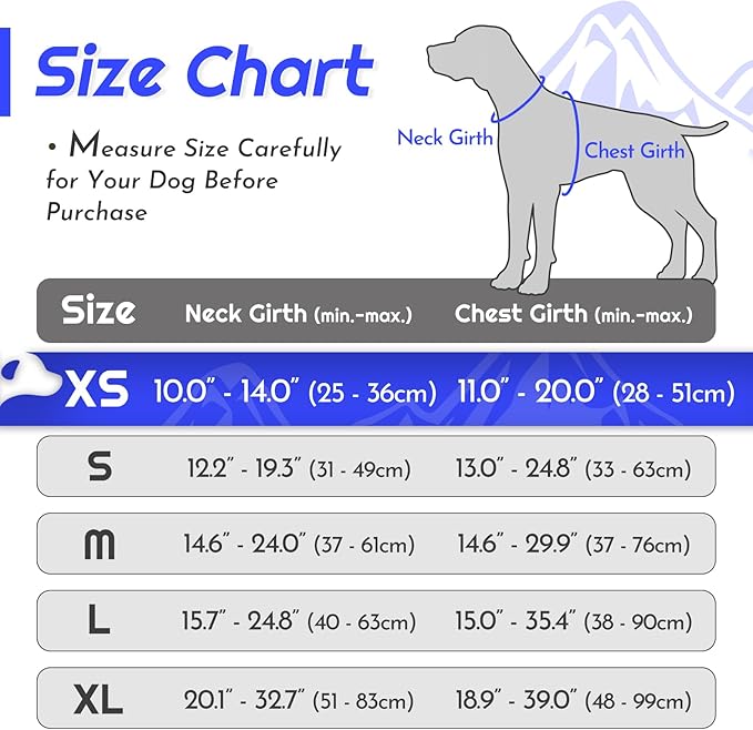 Eagloo Small Dog Harness No Pull, Service Vest with Reflective Strips and Control Handle, Adjustable and Comfortable for Easy Walking, No Choke Pet Harness with 2 Metal Rings, Blue, XS-PurrikoPets