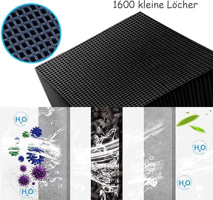 4 PCS Aquarium Cube Filter, Activated Carbon Aquarium for Ponds,Fish Tank,Stock Tank for Horses,4X4X2 Inch，eco Aquarium Water Purifier Cube.-PurrikoPets