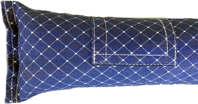 15" Cat Kicker Toy with Refillable Catnip Pocket (Navy) - Filled with Premium Canadian Catnip-PurrikoPets