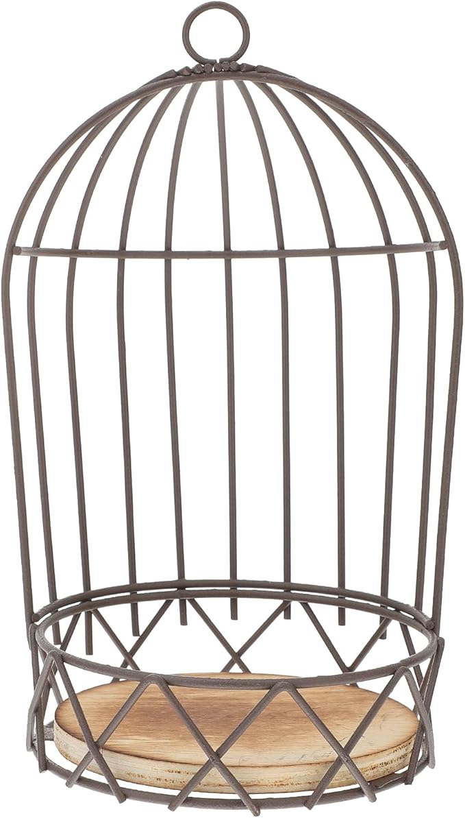 Farmhouse Birdcage Candle Holder Bird Cage Decor Lanterns Decorative Metal Candlestick Vintage Bird Cage Planter Holder Tealight Hanging Birdcage Lantern Flowerpot for Wedding Table Decor-PurrikoPets