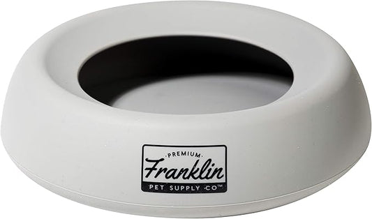 Franklin Pet Supply Co. Co. Spill Proof Pet Bowl - No Splash Travel Water + Food Dish for Dogs + Cats - Portable - 16 oz. - BPA Free-PurrikoPets