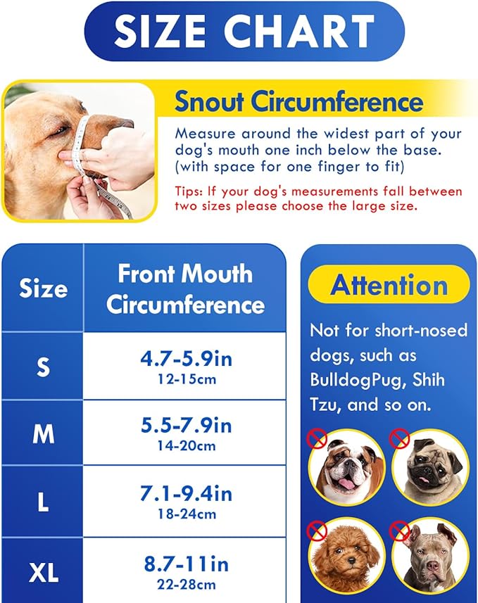 Dog Muzzle, Soft Air Mesh Muzzle for Small Medium Large Dogs Anti Biting Barking Chewing, Breathable Drinkable Adjustable Loop Pets Muzzle for German Shepherd Husky Labrador Retriever (Black,XL)-PurrikoPets