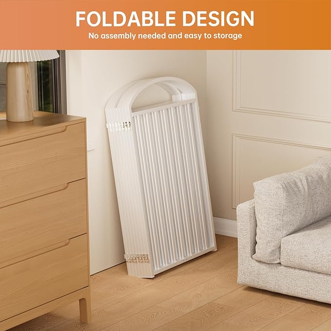 8 Panles Full Matel Freestanding Dog Gates with Door, 192"Extra Wide 36"Tall Free Standing Dog Pet Gate for Indoor & Outdoor. Foldable Pet Fences for Doorways, House, Stairs, Porch, Deck, Yard-PurrikoPets