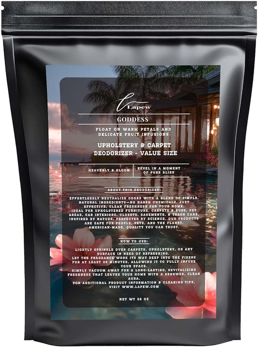 Goddess Carpet Freshener Powder Refill 36 oz | Powerful Odor Eliminator for Home | Upholstery Deodorizer | Carpet Deodorizer | Pet Urine | Cat Litter Box | Sweet Grace Fragrance-PurrikoPets
