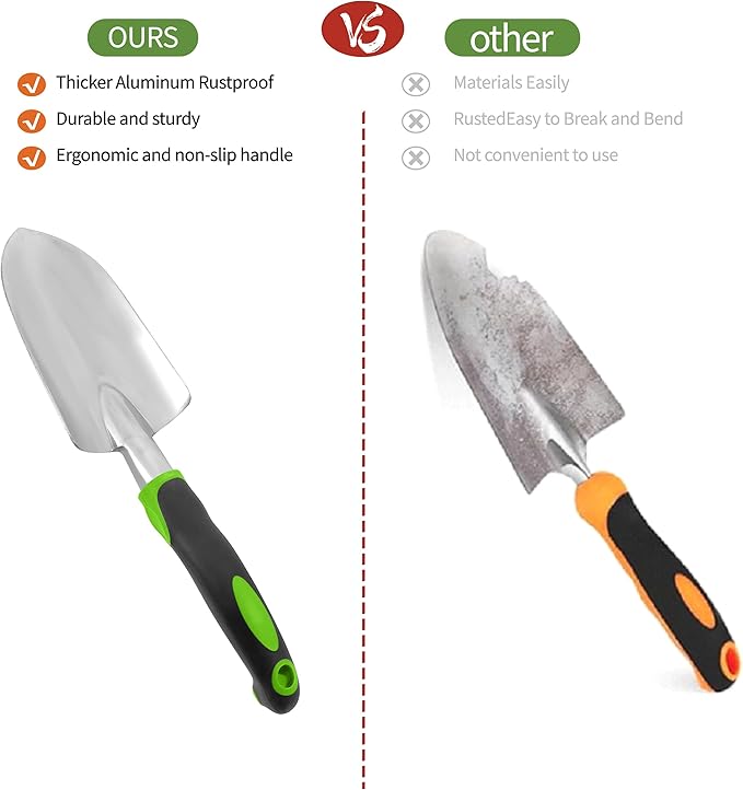 Gardening Tools – 42 Piece Premium Gardening Tool Set,Heavy Duty Hand Tools with Fashion Garden Tools Organizer Handbag,Rust-Proof Gardening Tool Kit, Ideal Gardening Gifts for All (Green/Grey)-PurrikoPets