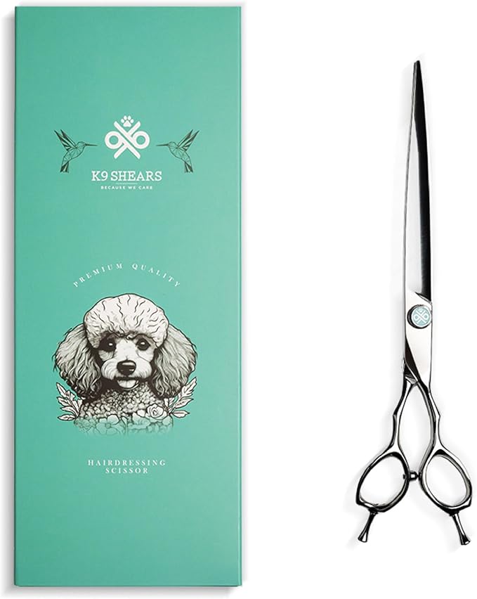 8" Dog Grooming Scissors – Handcrafted, Ergonomic, VG10 Stainless Steel for Sharper, Tougher, Better Edge Retention, Lightweight Shears with 3D Convex Blade for Dogs and Cats-PurrikoPets