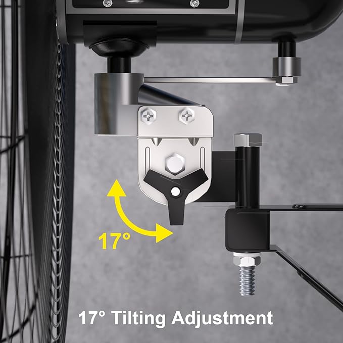 9600 CFM 30" Outdoor Wall Mount Misting Fans with 2 Pack, High Velocity 3-Speed Waterproof Professional Oscillating Wall Fan, Heavy Duty Industrial Fan for Commercial, Garage, Warehouse, UL Listed-PurrikoPets