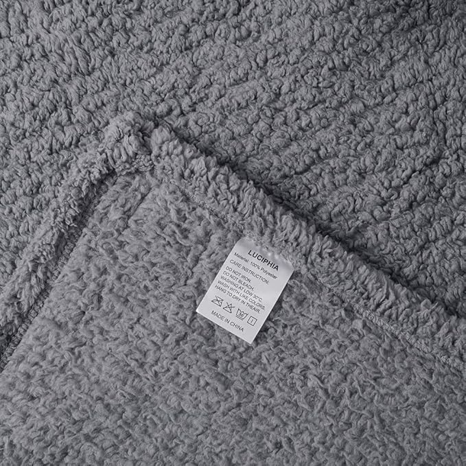 1 Pack 3 Calming Blankets Fluffy Premium Fleece Pet Blanket Soft Sherpa Throw for Dog Puppy Cat Beige/Black/Grey Medium (30" x20'')-PurrikoPets