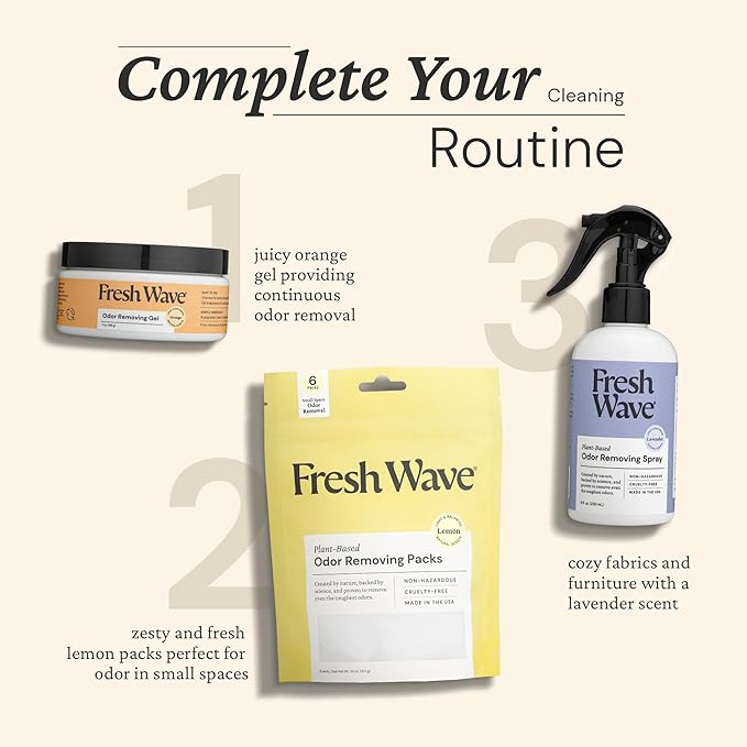 Fresh Wave Orange Odor Removing Gel, 7 oz., Pack of 3-PurrikoPets