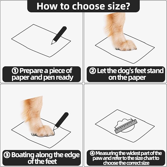 Dog Shoes for Medium Dogs, Large Dog Boots for Winter Snow, Hot Pavement, Dog Booties & Paw Protectors Size 3-PurrikoPets