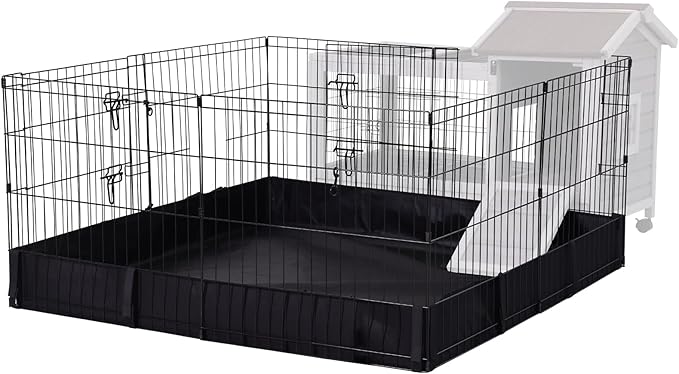Aivituvin Rabbit Pen Indoor Bunny Pet Playpen Large Guinea Pig Outdoor Exercise Run Pet Enclosure-Playpen ONLY-PurrikoPets
