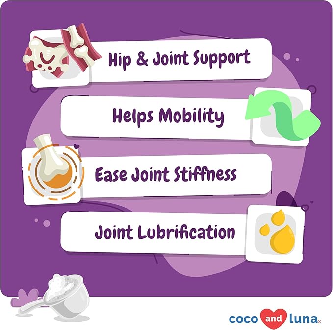 Glucosamine for Cats - 4.23oz/120g Powder - Hip and Joint Supplement for Cats with Green Lipped Mussel, MSM, Chondroitin, and Vitamin E-PurrikoPets