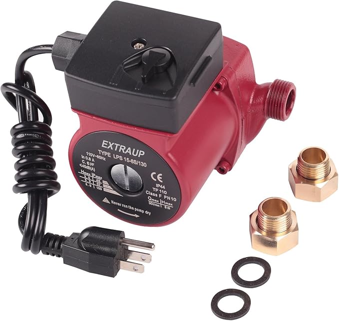 3/4 NPT 110V Hot Water 3-Speed Cast Iron Circulation Pump Circulator Pump-PurrikoPets
