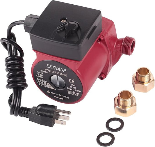 3/4 NPT 110V Hot Water 3-Speed Cast Iron Circulation Pump Circulator Pump-PurrikoPets