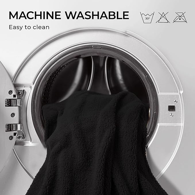 1 Pack 3 Calming Blankets Fluffy Premium Fleece Pet Blanket Soft Sherpa Throw for Dog Puppy Cat Black Small (23”x16'')-PurrikoPets