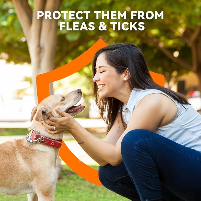 Flea and Tick Prevention for Dogs, Addcool Dog Flea and Tick Treatment, Flea & Tick Control Topical Drops, 3 Doses, Vet-Recommended(23-44 lbs)-PurrikoPets