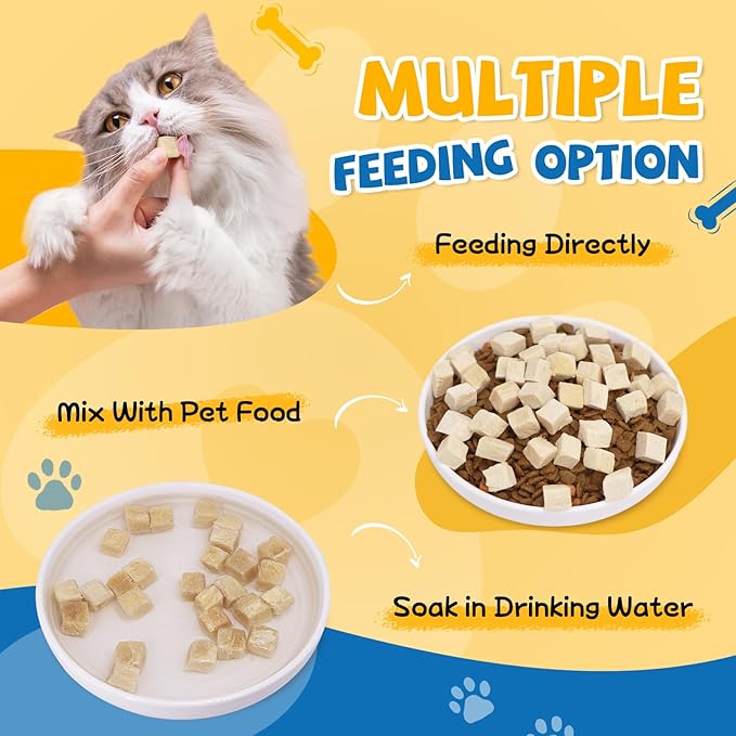 gazeupon Freeze Dried Chicken Treats for Dogs & Cats, Single Ingredient Natural and Healthy Training Treats & Food Topper, High Protein Dog Snacks,10.58 oz-PurrikoPets