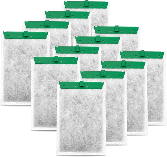 12 Pack Aquarium Filter Cartridge Compatible with Whisper Power Filters,Medium Replacement Filter Cartridges for 10i IQ10 PF10-PurrikoPets