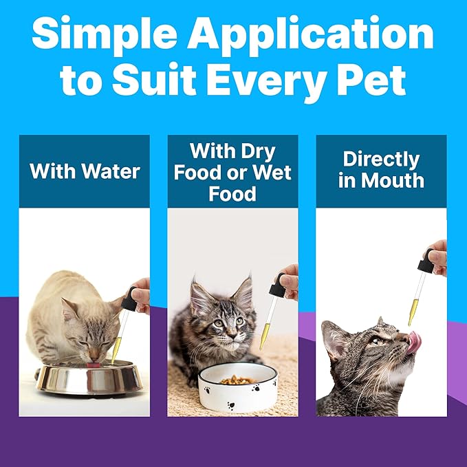 Freedom Joint Drops for Cats with Hyaluronic Acid, MSM, Glucosamine, & Chondroitin, All Natural Cat Joint Supplement for Mobility, Powerful Glucosamine for Cats, Cat Pain Relief, 30ml Dropper-PurrikoPets