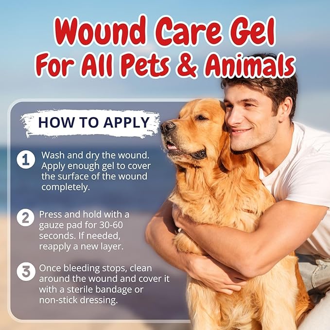 Dog Wound Care Gel – Styptic Powder Alternative for Dogs & Cats | Quick Stop Bleeding for Cuts, Nails & Scrapes | Liquid Bandage First Aid for Pets and Animals | Seal It® 15ml | Made in USA-PurrikoPets