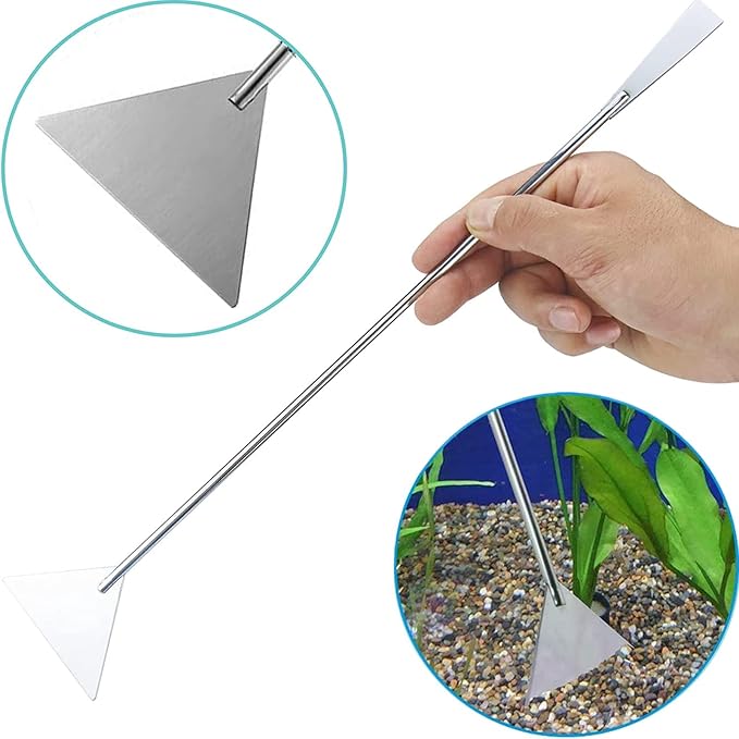 15in Aquascaping Tools, 4 in 1 Long Aquarium Tweezers Scissors Spatula, Stainless Steel Aquatic Plants Aquascaping Tools Set for Fish Starter Kits, Aquariums Tank and Terrarium-PurrikoPets