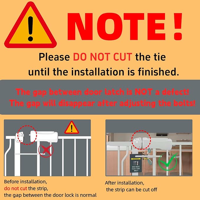 57.5"-62" Extra Wide Auto Closing Baby Safety Gate for Stairs & Doorways, Pressure Mounted No Drill Pet Gate with Walk-Through Door - Heavy Duty Childproof Gate for Toddlers, Kids, Dogs (White)-PurrikoPets