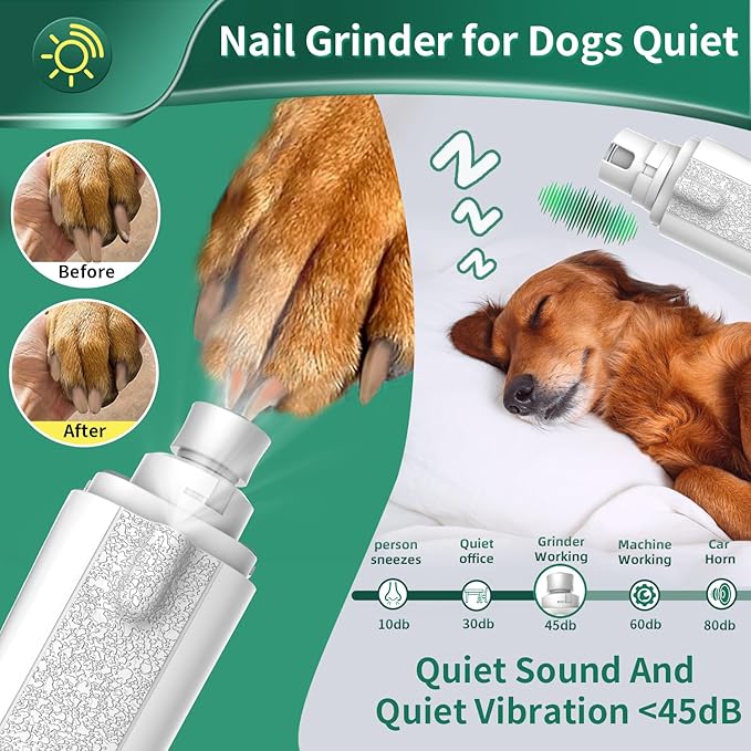 2-in-1 Cat Nail Clippers & Dog Nail Clippers Trimmers for Large Medium Small Dogs Cats Claw Trimmer Quick Sensor and Safety Guard USB Rechargeable with 2 LED Lights Dogs Nail Trimmer-PurrikoPets