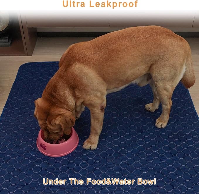 2Pack Washable Pee Pads for Dogs 18”x24”, Quick Dry Puppy Pads, Waterproof, Non Slip, Premium Reusable Dog Training Pads-PurrikoPets