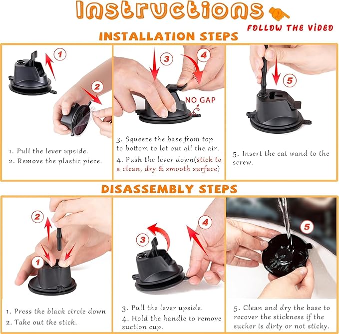 22Pcs 5-in-1 Cat Toys Interactive Cat Toy for Indoor Cats with Sticky Super Suction Cup Detachable Replacements Feathers Balls Mice Spring 3 Wand Hanging Door Kitten Toys-PurrikoPets