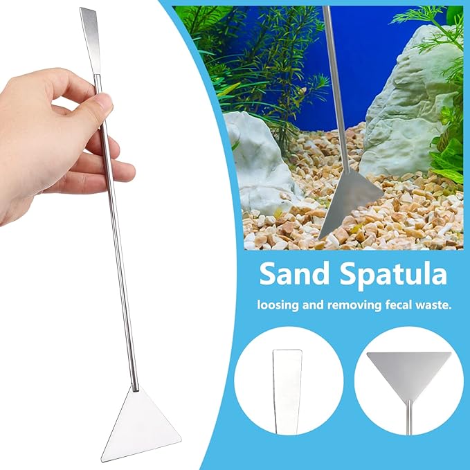 Fish Tank Cleaning Tools, 6 pcs Aquarium Cleaning Tools, Feeder Tools Kit, Aquarium Plants Cleaner, Algae Scraper for Glass Aquariums-PurrikoPets