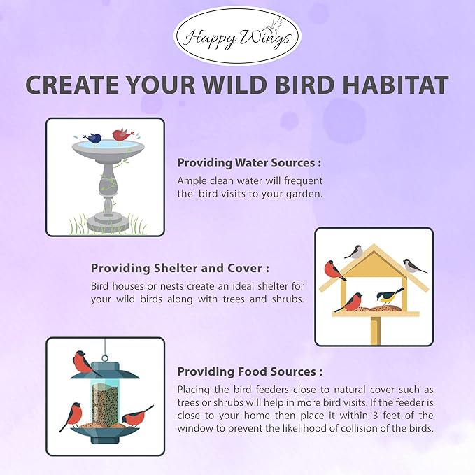 Finch Blend Bird Food - Mix of Sunflower Hearts/Kernels and Nyjer, 5 Pounds - No Grow Seed - For Wild Birds-PurrikoPets