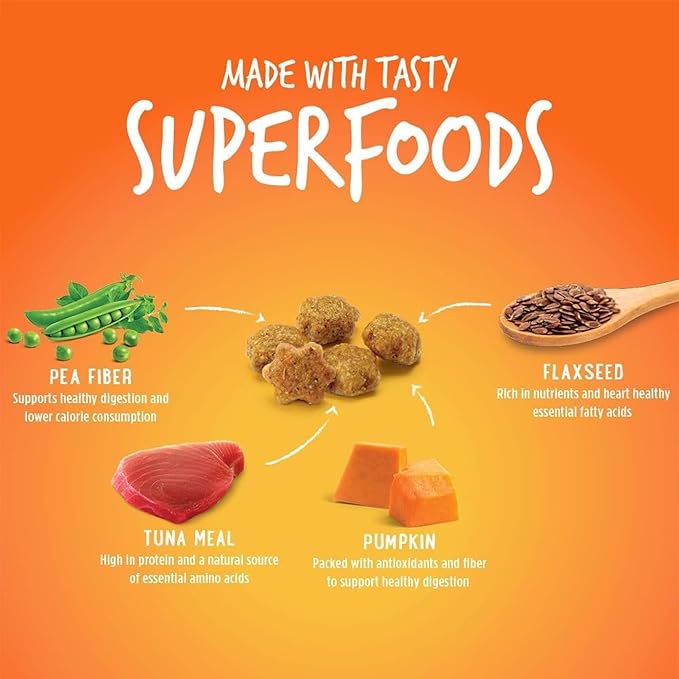 Fruitables Cat Treats, Healthy Treats For Cats, Low Calorie and Packed with Protein, Crunchy Biscuits, Free of Wheat, Corn and Soy, Made with Real Tuna and Pumpkin, 2.5oz-PurrikoPets