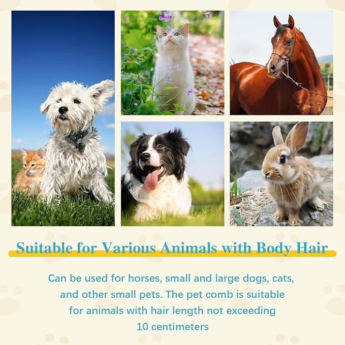 2025 Upgrade Deshedting Dog Brush & Cat Brush - Dog Undercoat Brushs with Comfort Grip, Pet Hair Removal Tool for Shedding - Fits Short Hair Pets (4 Inches)-PurrikoPets