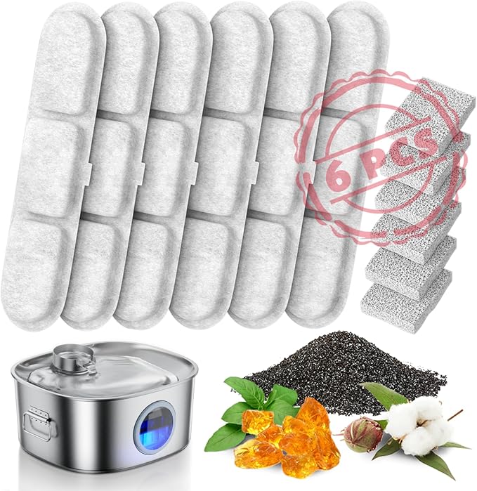 Dog Water Fountain Stainless Steel, 11L/2.8Gal Large Pet Fountain for Large Dogs Inside, Dog Fountain Water Bowl Dispenser with Visible Window & LED, Ultra Quiet for Multi-Pet (Filters)-PurrikoPets