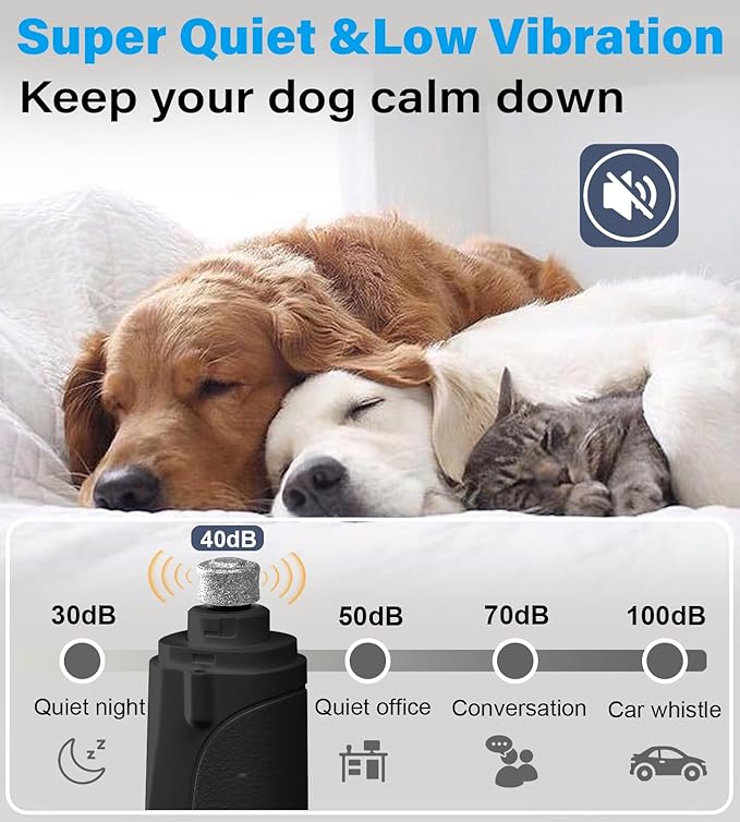 2 in 1 Dog Nail Clippers & Cat Nail Clippers Trimmers for Large Medium Small Dogs Cats Claw Trimmer Quick Sensor and Safety Guard USB Rechargeable Dogs Nail Trimmer with Catcher & 2 LED Lights-PurrikoPets